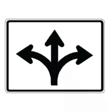MOVEMENTS PERMITTED - Through, left, right Tab
